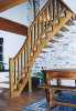 Escalier rustique en chêne