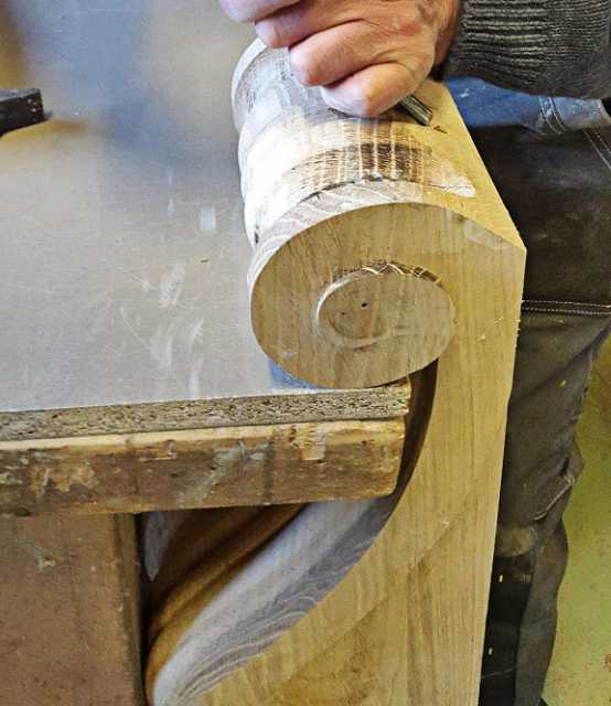 Fabrication de console en chêne (1)
