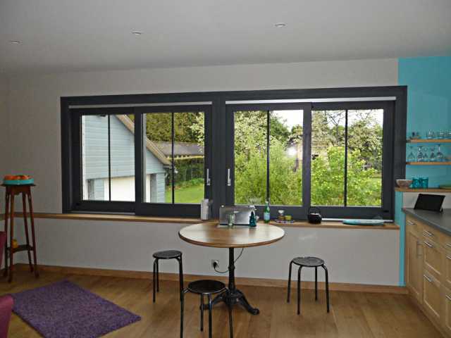 Fenêtre bois coulissante