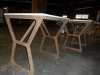 Table moderne en coriant et teck (2)